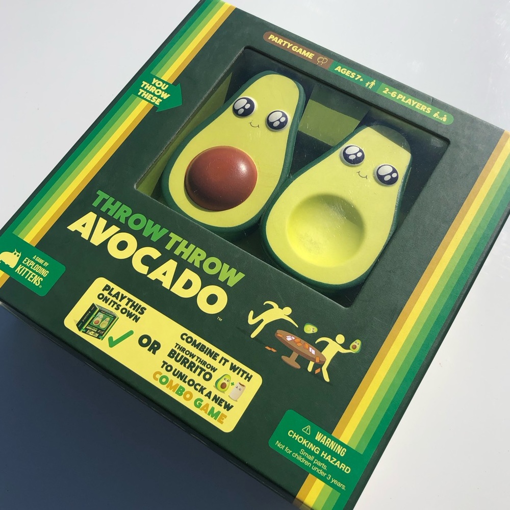 Throw Throw Avocado By Exploding Kittens Family Party Game 2-6 Players Age 7 +